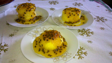 Bolo de caneca sabor maracujá de micro-ondas