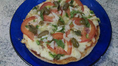 Massa de pizza integral