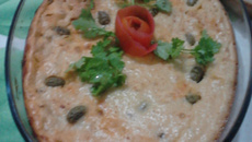 Torta salgada de pão duro