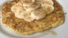 Panqueca saudável de banana