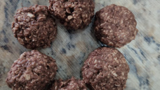 Petit four de aveia sem leite, ovos e glúten