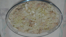 Frango com creme de leite e creme de cebola