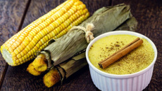 Curau de milho verde tradicional