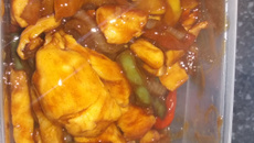 Frango xadrez simples