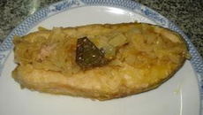 Salmão escabeche