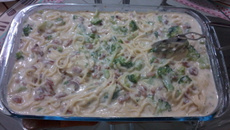 Macarrão com molho branco