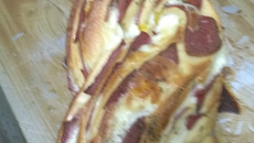 Trança de mortadela