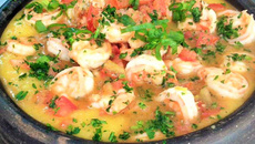 Bobó de camarão com batata baroa