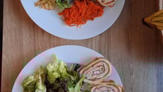 Rocambole de salmão defumado