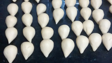 Coxinha com massa básica