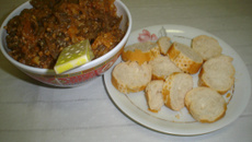 Aperitivo de berinjela