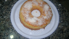 Cocada de coco com doce de leite no forno