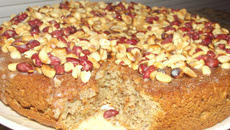 Bolo delícia de amendoim