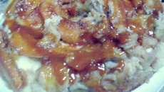 Torta de banana caramelizada diferente