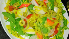 Salada especial ao molho de mostarda