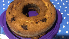 Bolo mármore de liquidificador