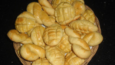 Biscoito de nata com milharina