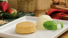 Vulcão de doce de leite