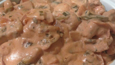 Estrogonofe de peixe