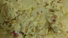 Omelete com batata cozida