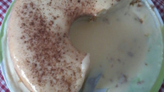 Bolo de milho vulcão