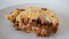 Escondidinho de aipim com carne moída