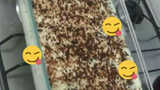 Torta de bolacha de micro-ondas