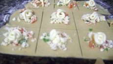 Trouxinhas de ricota com catupiry