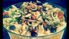 Penne ao molho de mariscos