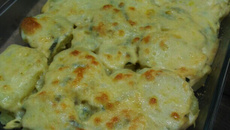 Batatas ao forno com maionese