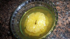 Abacaxi com bala de hortelã