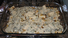 Filé de peixe ao molho de alcaparras