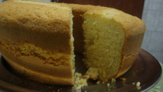 Bolo de creme de leite