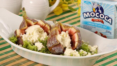 Figos recheados com creme