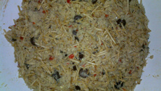 Guarnição de bacalhau