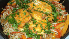 Filé de Mapará com Broto de feijão