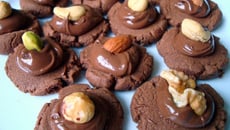 Cookies de chocolate com Nutella
