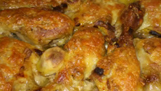 Coxa de frango com requeijão