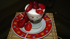 Sobremesa de morango