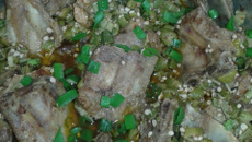 Costelinha de porco com quiabo