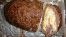 Rocambole de carne moída