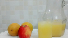 Suco de laranja com maçã