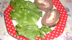 Rocambole de carne moída
