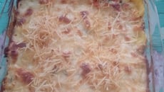 Souflé de milho com frango