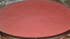 Creme do suco de morango