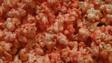 Pipoca doce de morango