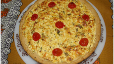 Quiche quatro queijos
