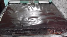 Bolo de chocolate com doce de leite