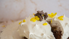 Moça gelada com brownie