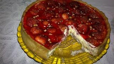 Torta de morango delícia gelada